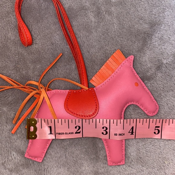 HERMÈS Rose Azalee Pink Rodeo Bag Charm - Picture 9 of 10